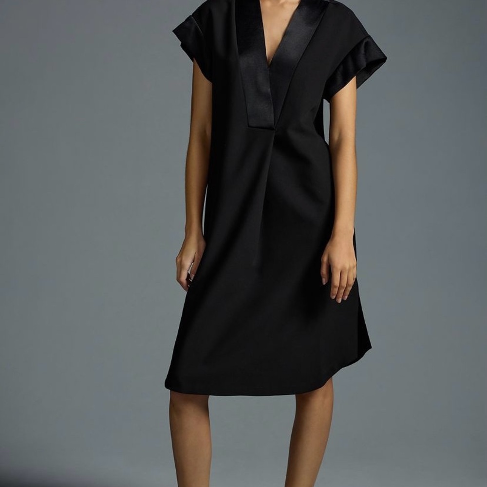 Maeve Black Midi Dress from Anthropologie